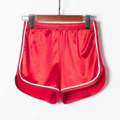All-match Glossy Elastic High Waist Sports Shorts - Velora