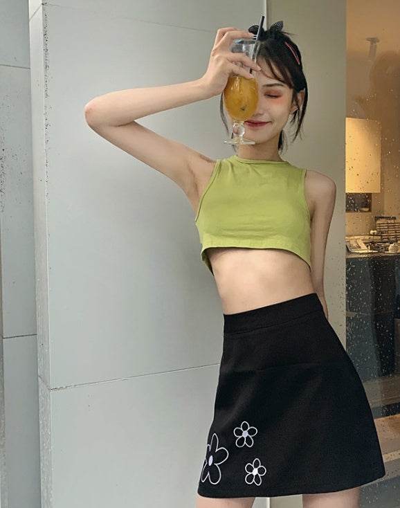 Summer Halter neck tank Tops and Skirt Outfit set - Velora