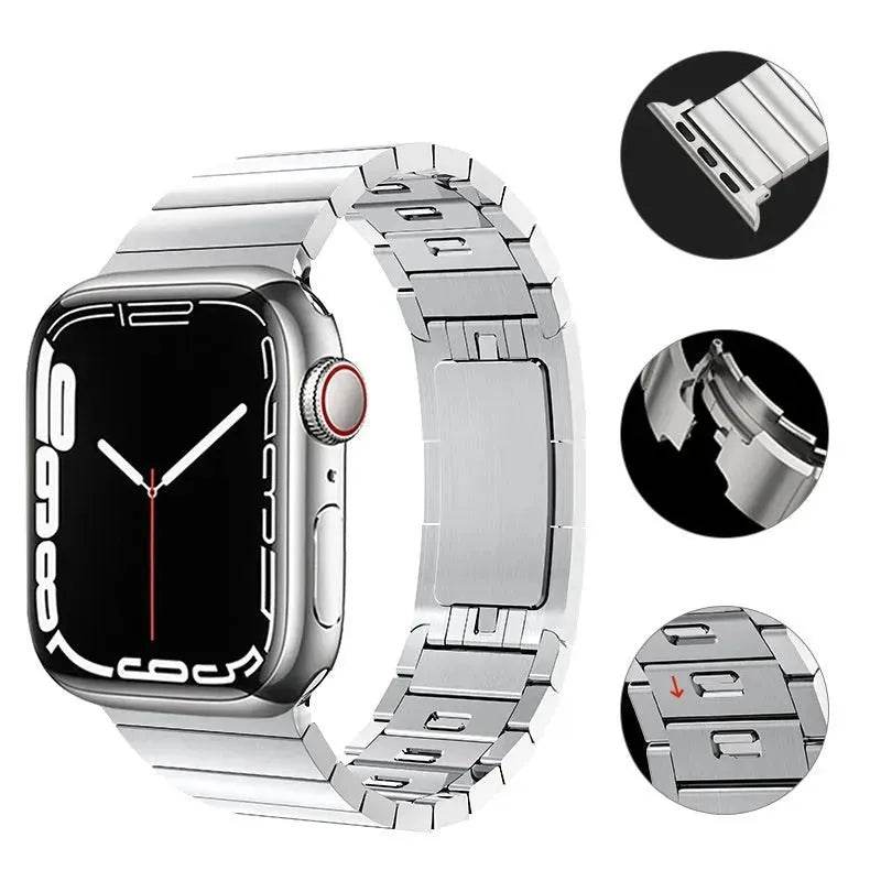 Private Model Chain Strap Stainless Steel Replaceable Apple iwatch strap - Velora