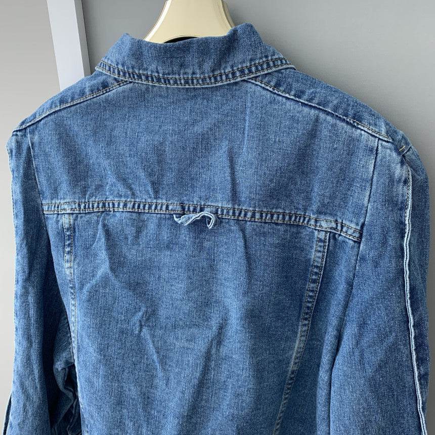 Design Loose Denim Jacket For Women - Velora