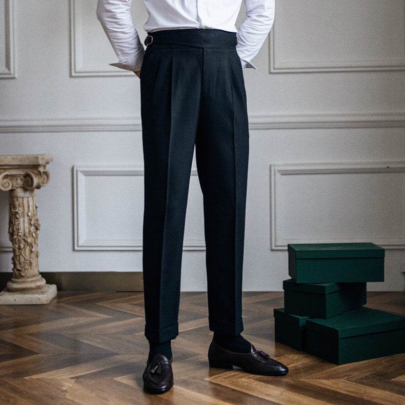 High Waist Straight leg British Business Office Work trouser for men - Velora