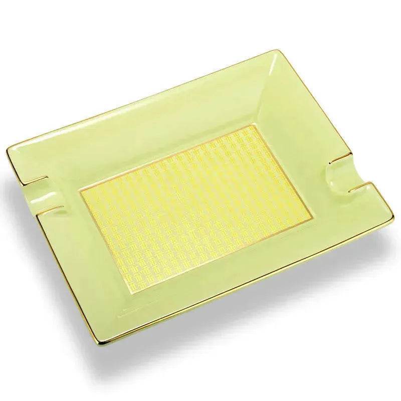 Luxury Ceramics Double slots Cigar Ashtray - Velora