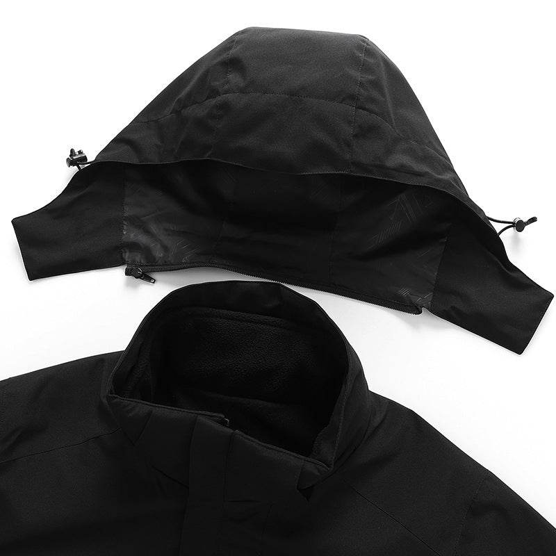 Smart Insulated Warm Detachable Hoodie Coat Jacket Men - Velora