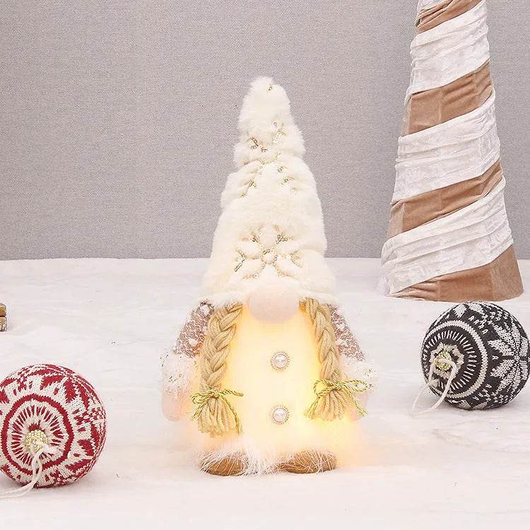 Retractable Luminous Santa Doll Rudolf Christmas Faceless Decoration Ornaments - Velora