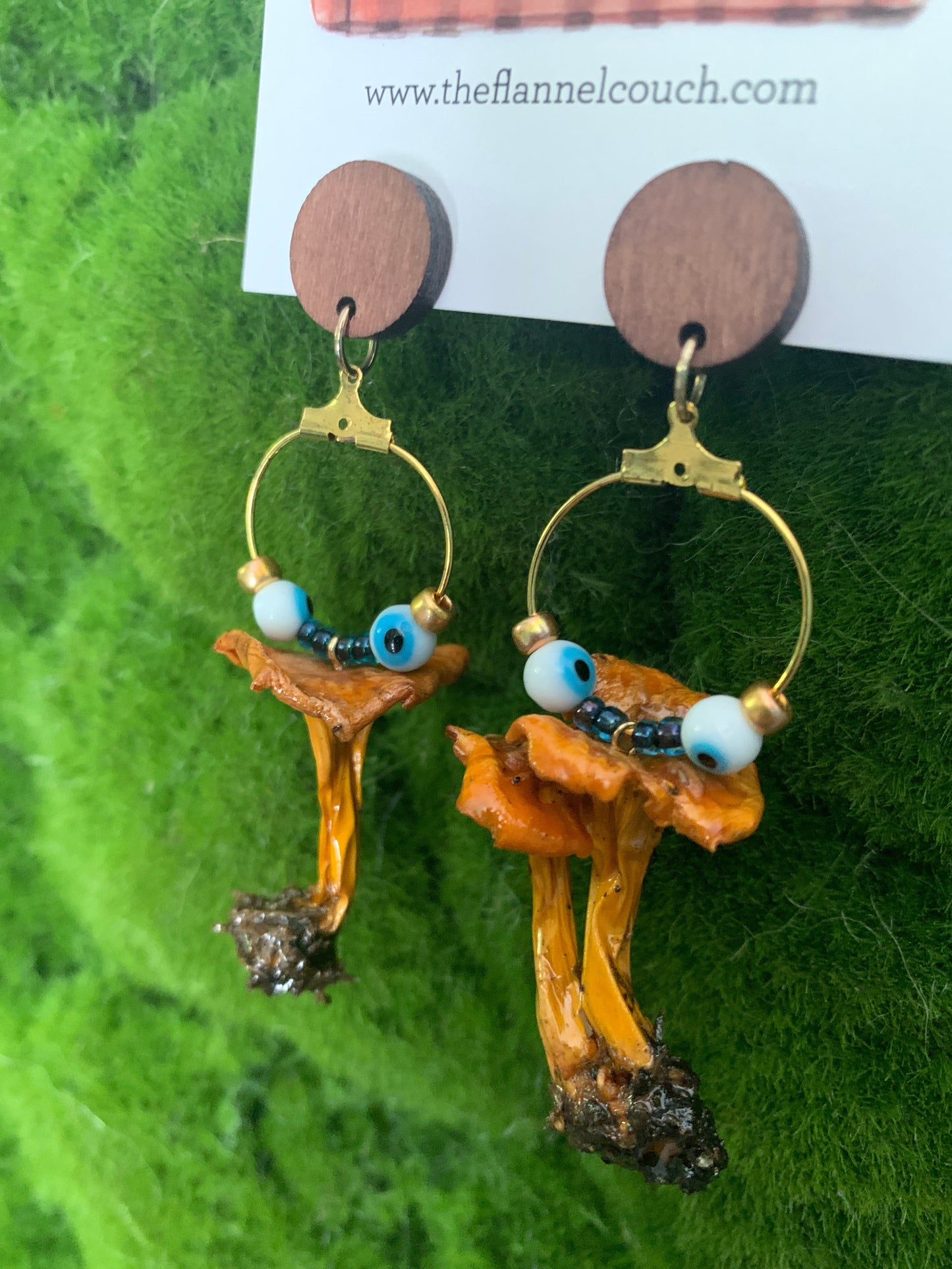 Wild Ontario Mushrooms Earrings www.Shopthatapp.com