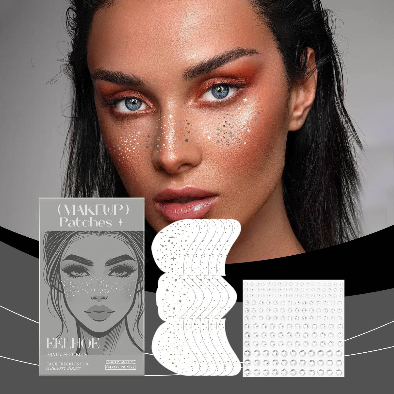 Glitter freckles - Speckles Makeup Patches - Easy Freckles - Velora
