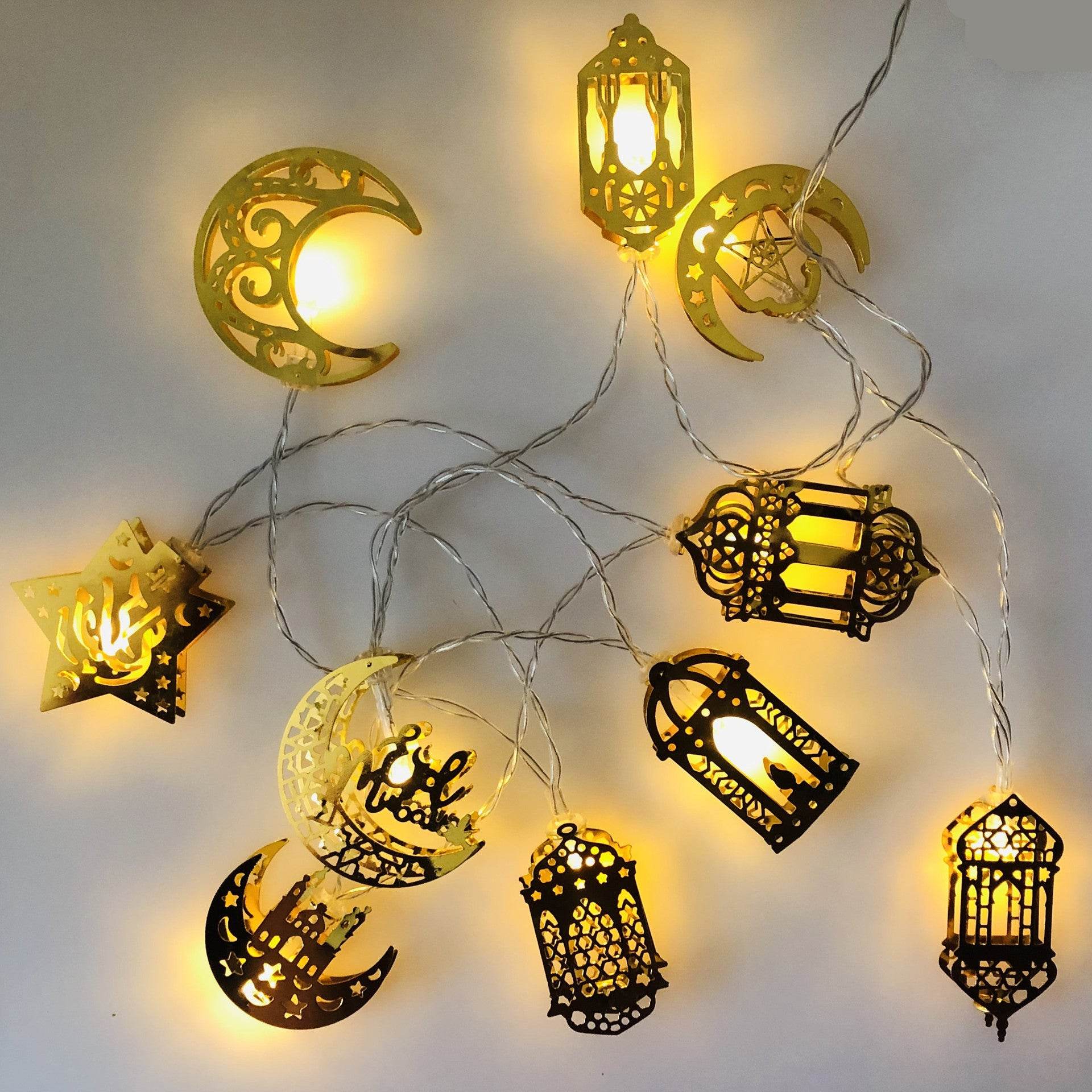 Ramadan Decoration For Diwali Festival Of Eurban Eid Mubarak String Light - Velora