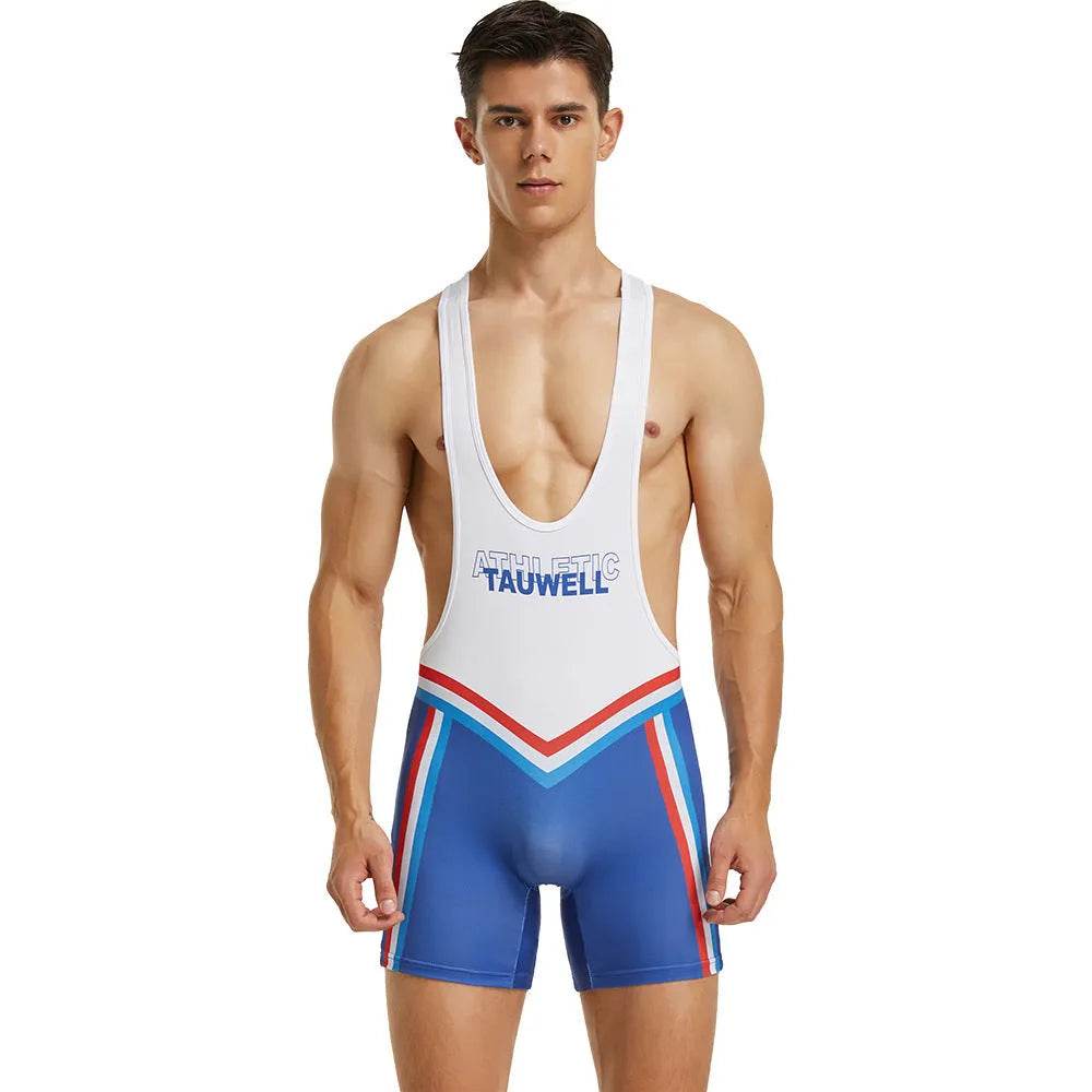 Men's Fitness Swimming Shark Pants Bodysuit Thong - Velora