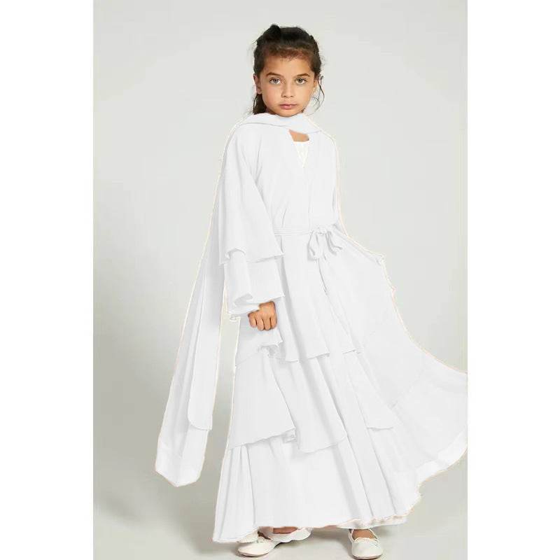Elegant Three-layer Chiffon Children's Clothing Elegant Dress - Velora