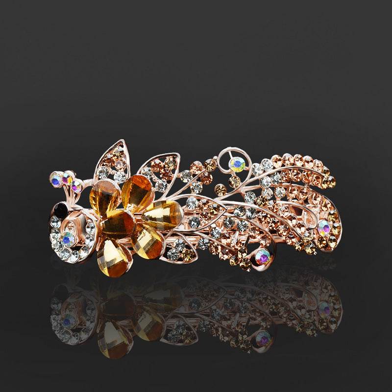 Rhinestone bow hair clip Accessories - Velora