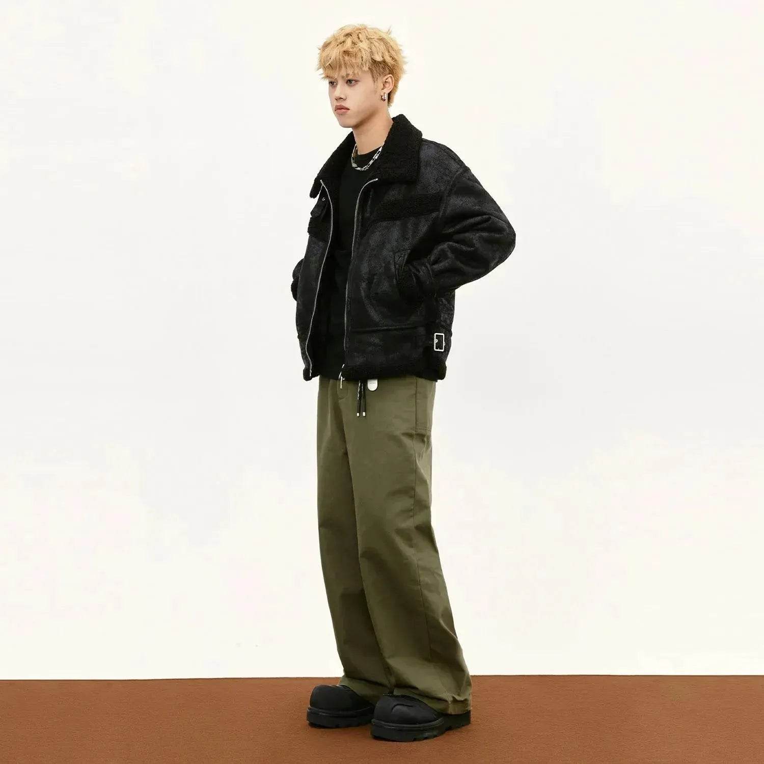 All-in-one Buckled Cotton Coat Jacket Men - Velora