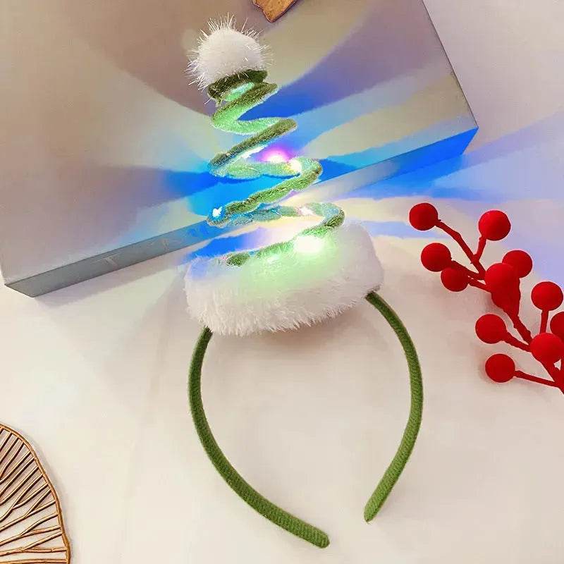 Christmas With Light Headband Snowflake Women's - Velora