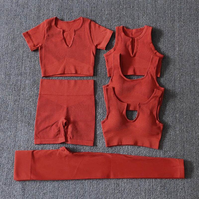 6pcs Yoga Workout Outfit set for women Gym clothes - Velora