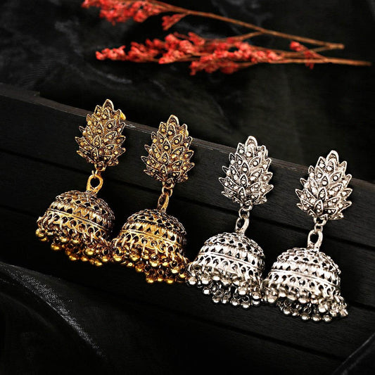 Fashion Bell Tassel Thailand India Vintage Earrings - Velora