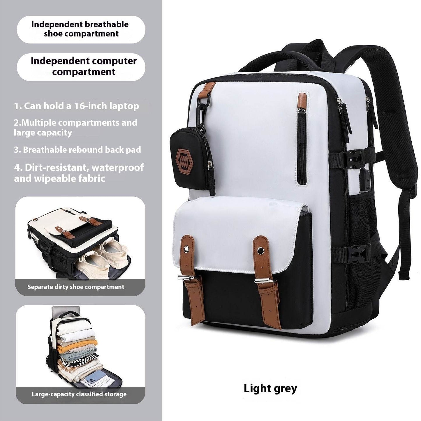 Large Capacity Schoolbag Travel Campus - Velora