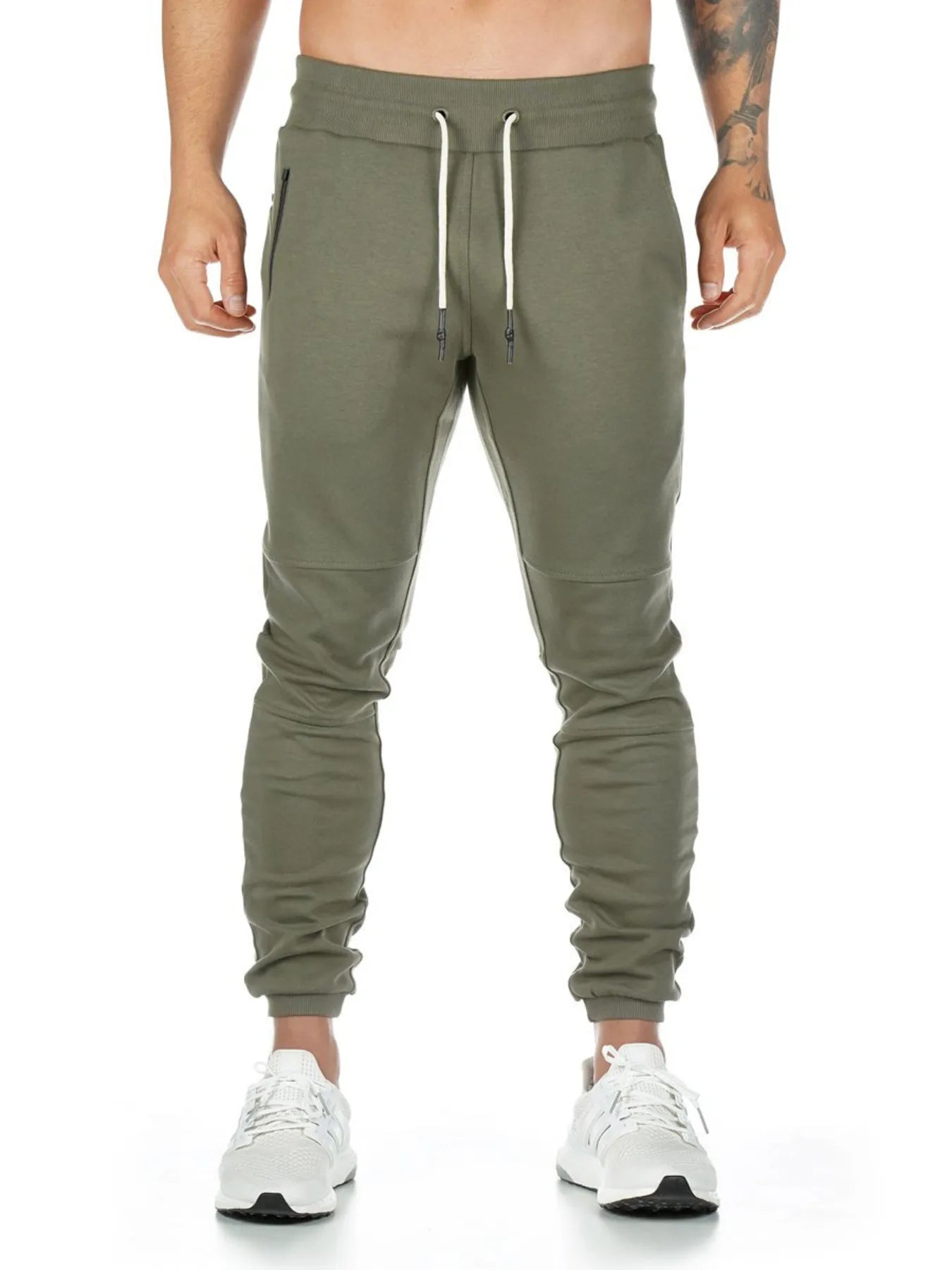 Men's Full Size Jogger Active Pants with Drawstring Plus Size - Velora