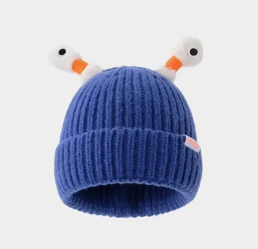 New Cute Luminous Fall Winter Warm Ear Protection Wool Cartoon All-matching Knitted Beanie Hat