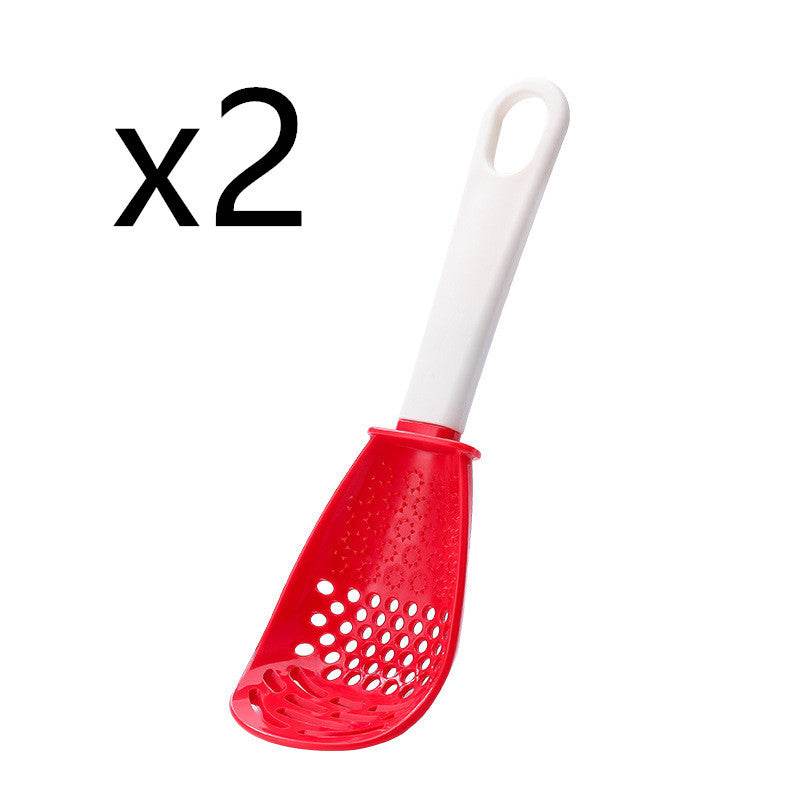Multifunctional Slotted Spoon Grinding Cooking Spoon Mashed Auxiliary Food Ginger Garlic Spoon Press Potatoe Stir-frying Spatula Kitchen Gadget - Velora