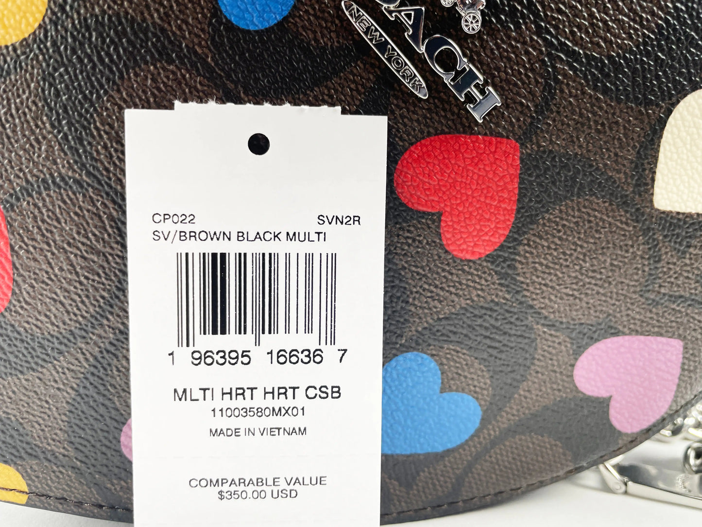 Coach Signature Heart Print Crossbody