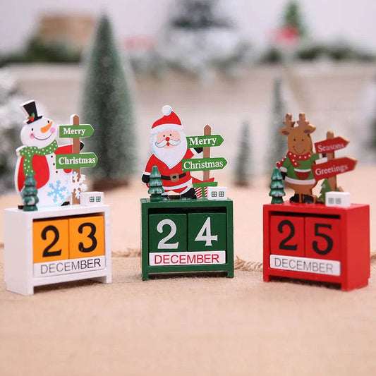 Christmas wooden calendar decorations - Velora