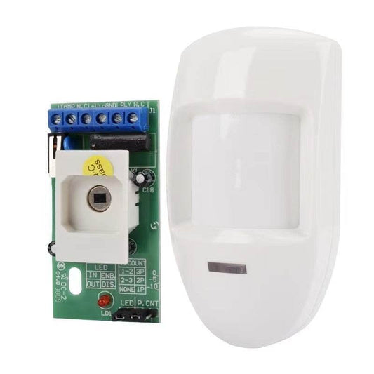 Wired Pir Motion Sensor Passive Infrared Detector Wall Mounted Warning Alarm Relay Home Security System - Velora