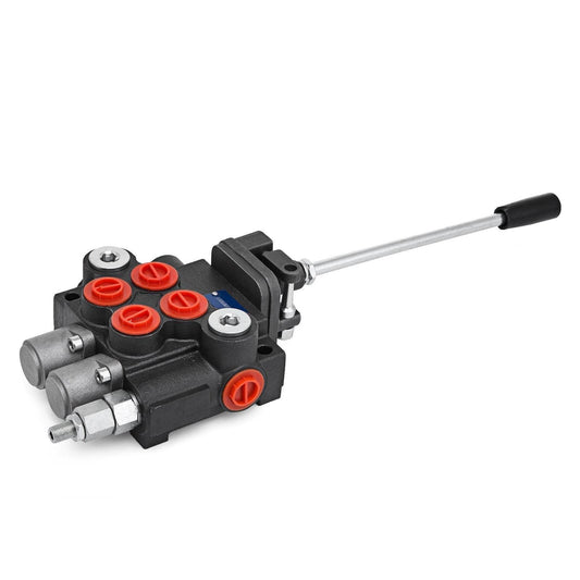 Hydraulic Valve 2 Spool Hydraulic Joystick Control Valve 11gpm Hydraulic Directional Control Valve Double Acting For Tractors Loaders Tanks - Velora
