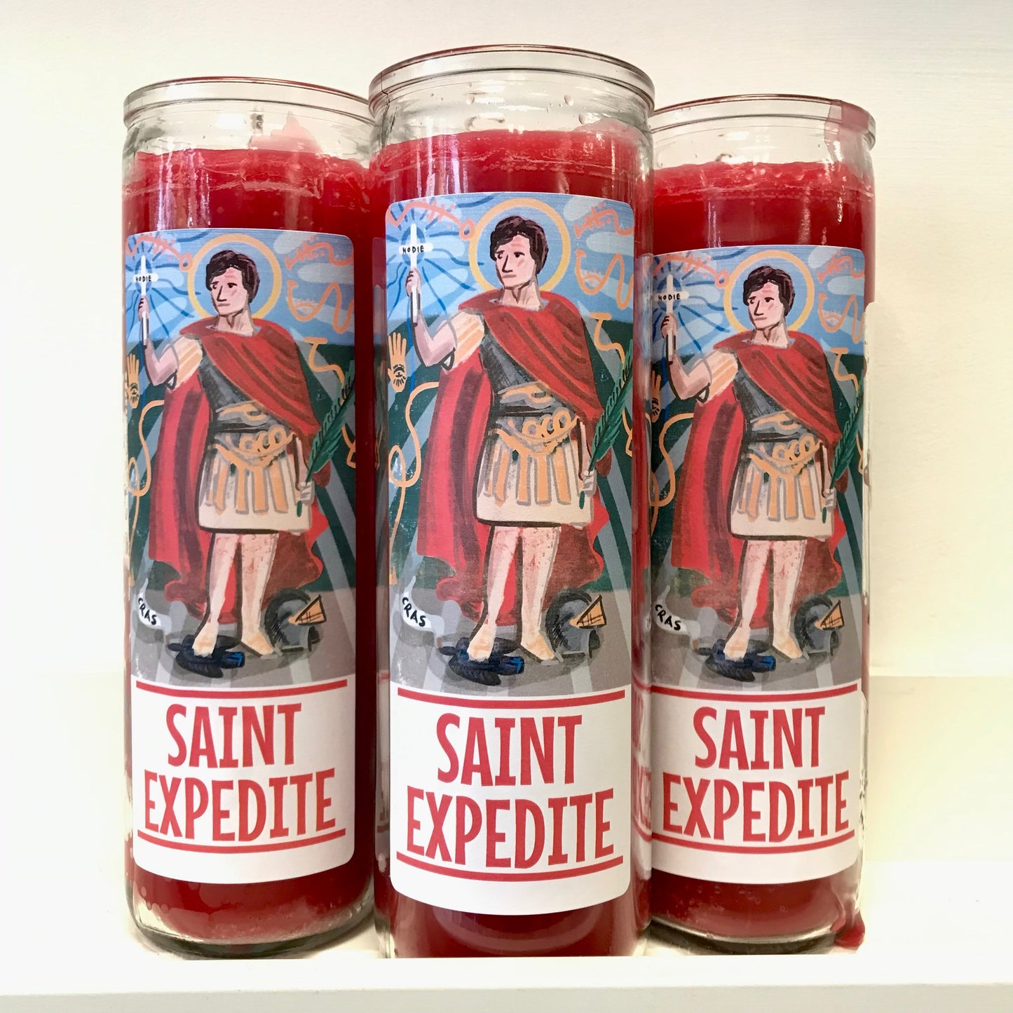 7 Day Candle - Saint Expedito The Hermit's Lamp