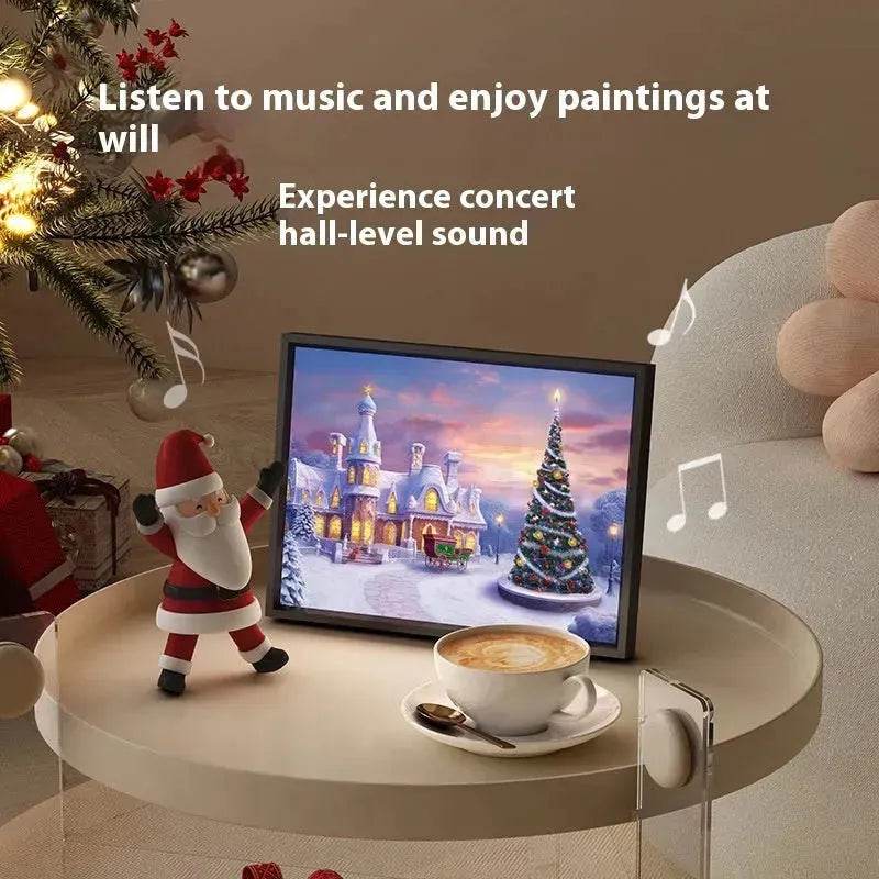 Christmas Luminous Painting Bluetooth speaker integrated gift idea - Velora