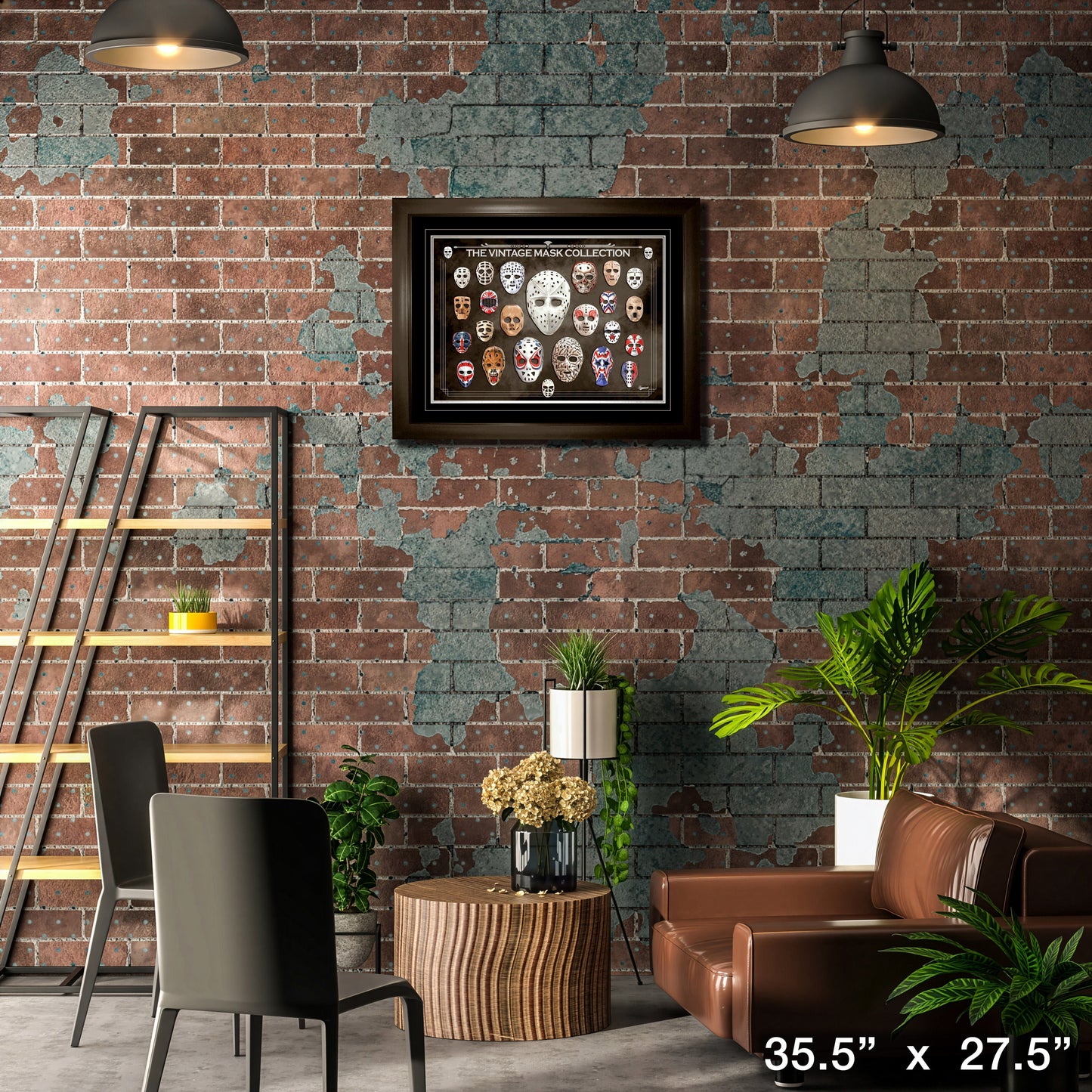 Hockey Goalie Masks Through the Decades Framed Print