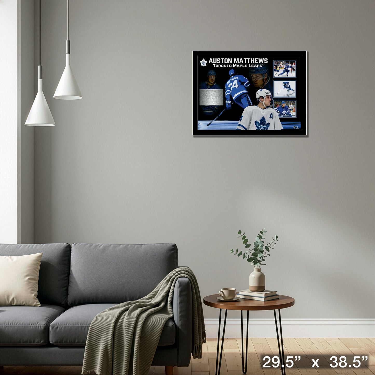 Auston Matthews Toronto Maple Leafs Framed Collage with PhotoGlass