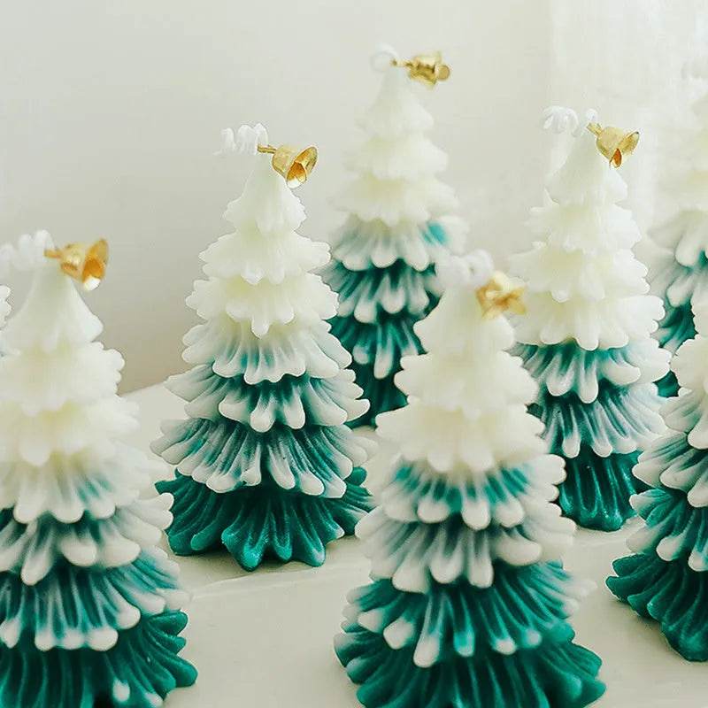 Merry Christmas Candle 3D Xmas Tree Shaped Aromatherapy Candles Ornaments Navidad New Year Party Home Decor Xmas Gift - Velora
