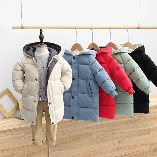Children Winter Puffer Hoodie Windproof Jacket kids - Velora