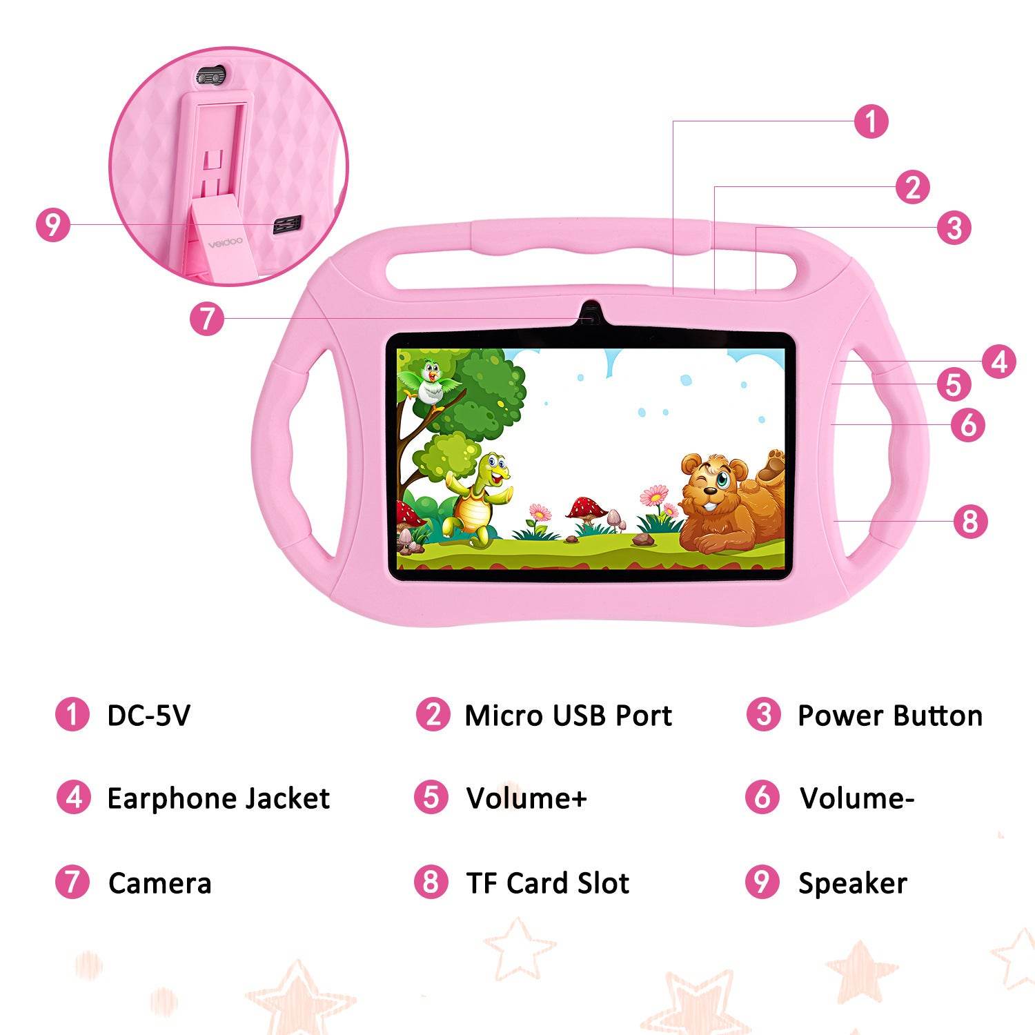 7 Inch Children's Tablet Pc Smart Tutoring Machine - Velora