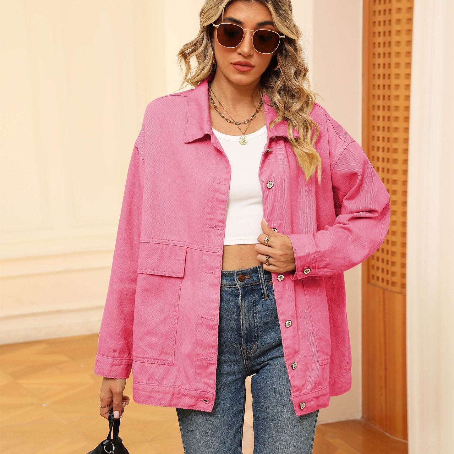 Casual Jean Jacket – Street Fashion Loose Fit Denim