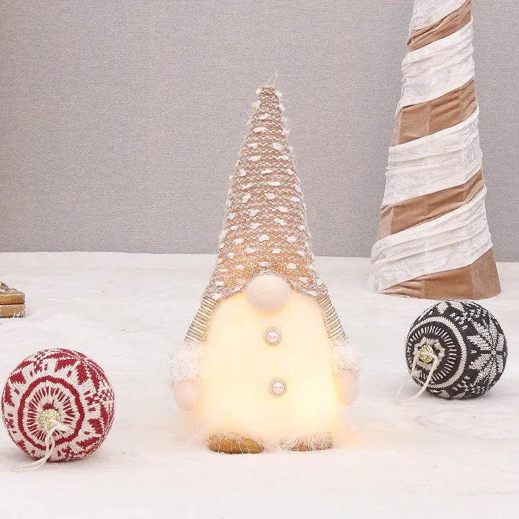 Retractable Luminous Santa Doll Rudolf Christmas Faceless Decoration Ornaments - Velora