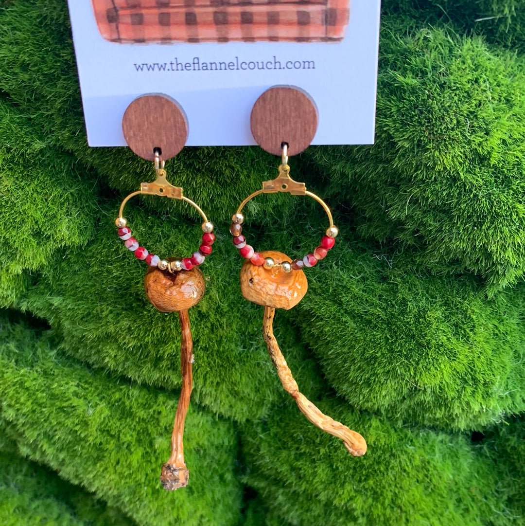 Wild Ontario Mushrooms Earrings www.Shopthatapp.com
