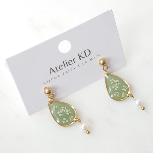 Boucles d'oreilles perla - goute 16mm - Edition spéciale automne 2025 - Velora