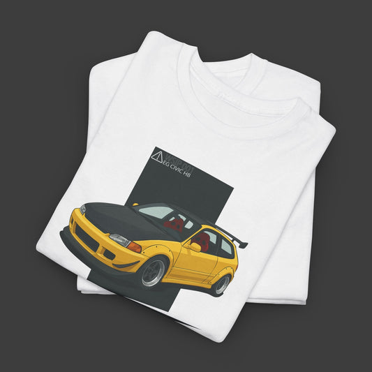 EG Hatch WSIP - ClutchCloth Automotive Graphic T-Shirt - Velora