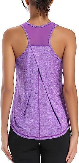 Mesh Yoga Sports Running Vest Sleeveless Workout Tank top women - Velora