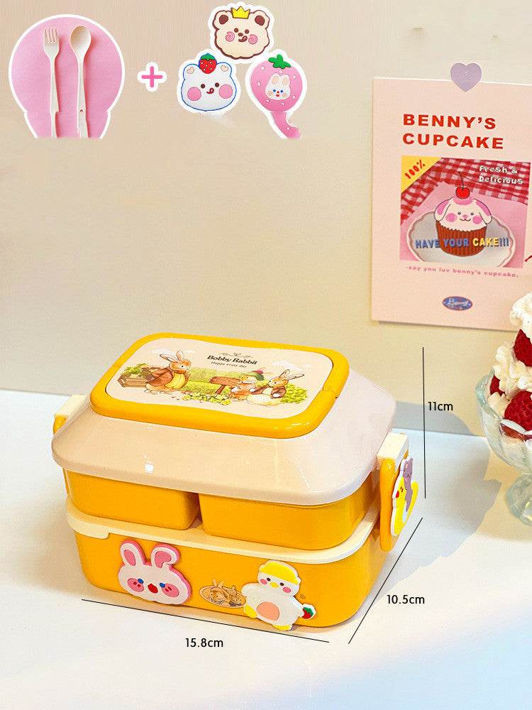 Cute Cartoon Multi-tiered Kids Bento Lunch Box - Velora