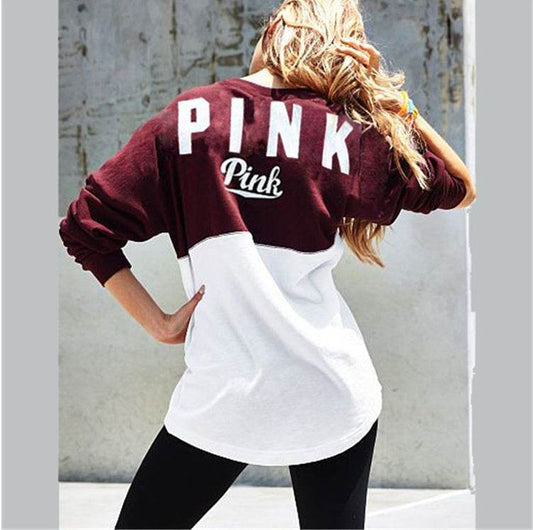 Autumn Fashion sweatshirts peach heart love letter - Velora