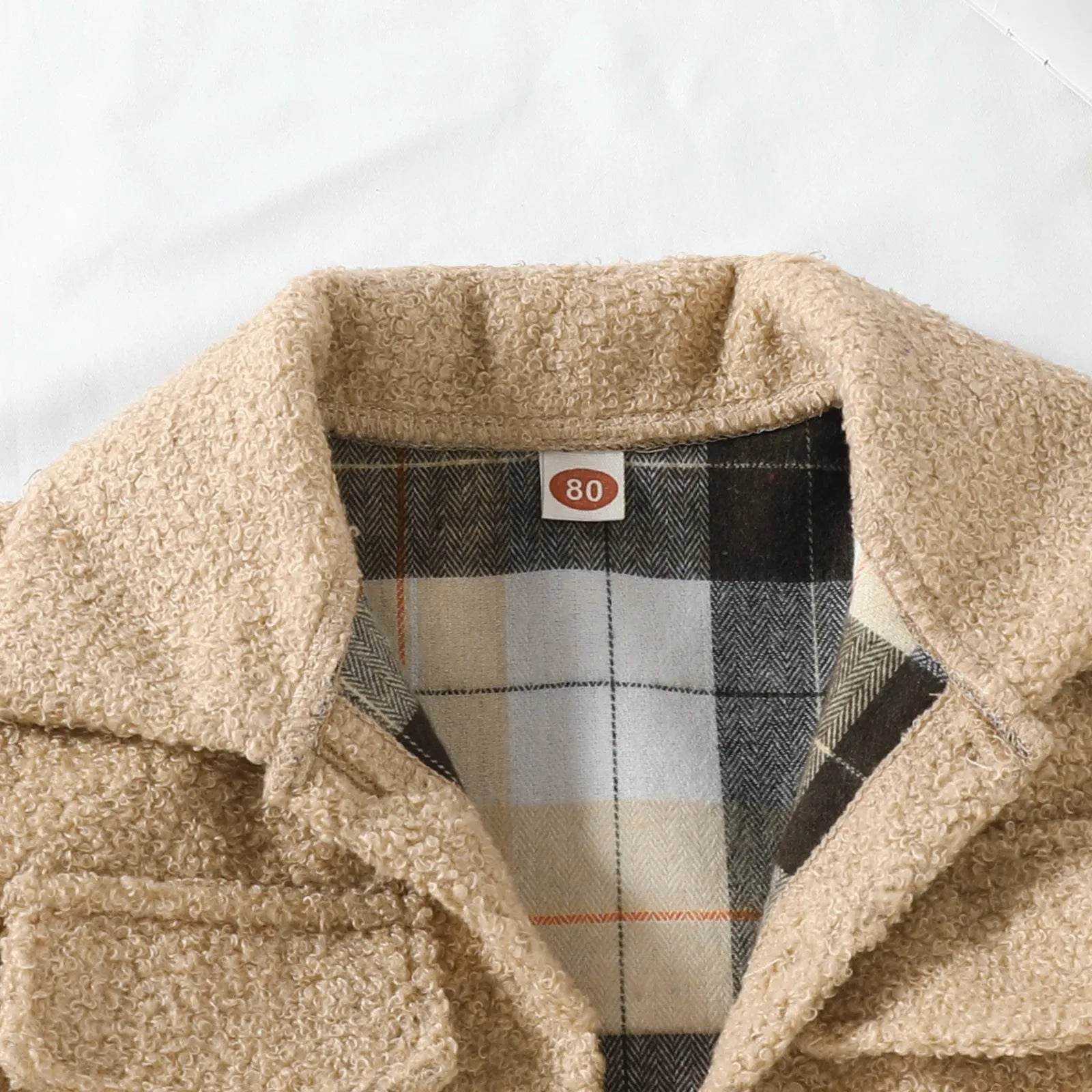 Autumn New Plush Plaid Reversible Coat - Velora