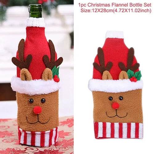 Christmas Decorations Christmas Wine Bottle Socks - Velora