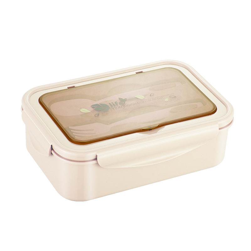 Kids Plastic Bento Lunch box with Cutleries - Velora