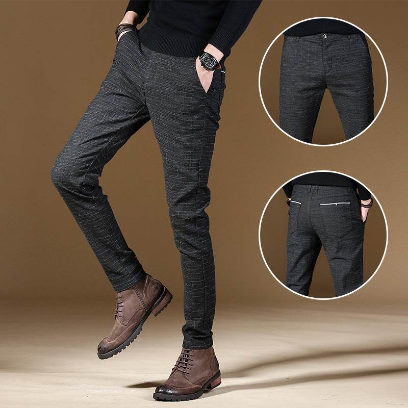 Fashion High Quality Men Spring Autumn Slim fit straight Trouser - Velora