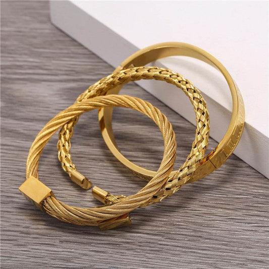 Three stainless steel bracelets - Velora