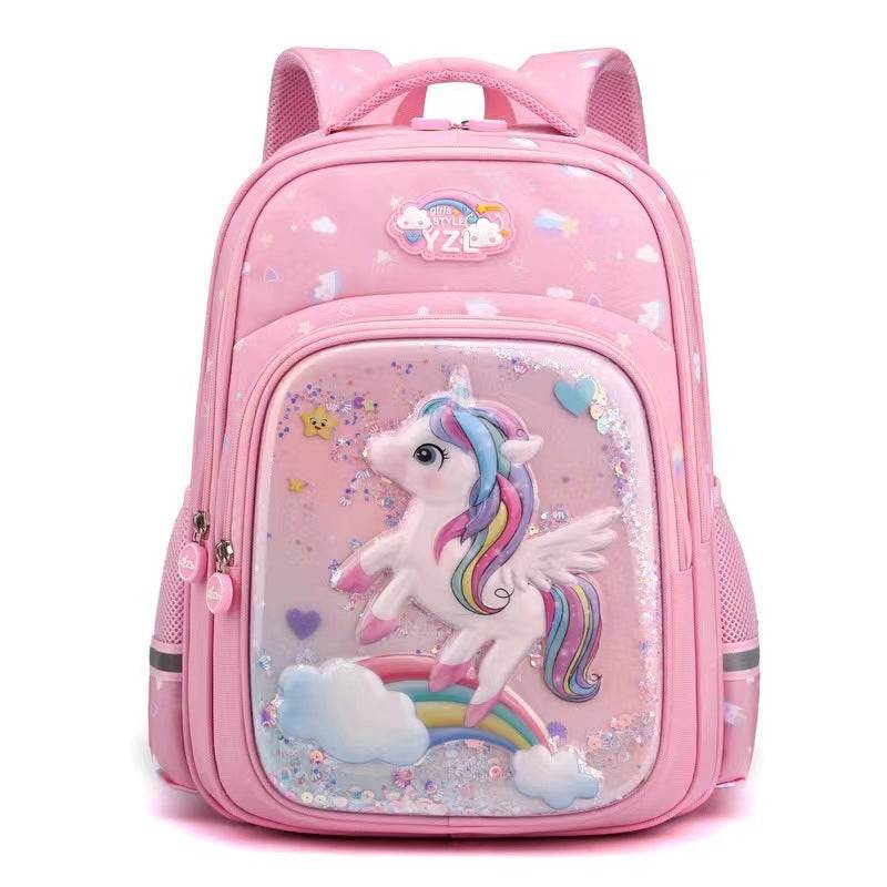 Primary School Cute Cartoon Mermaid Girls Backpack - Velora