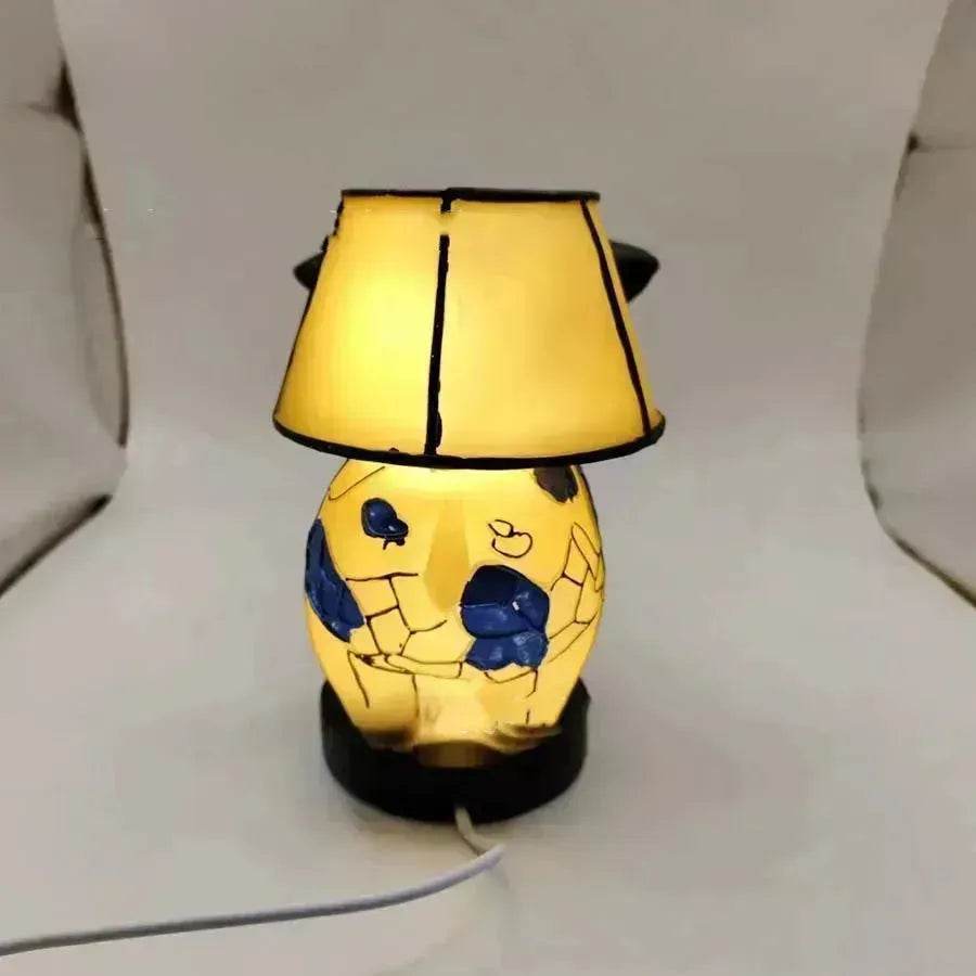 Beautiful Cow Table Lamp Bedside Table Lamp With USB Bedside Lamp For Living Room Bedroom Dormitory Bra Ornament - Velora