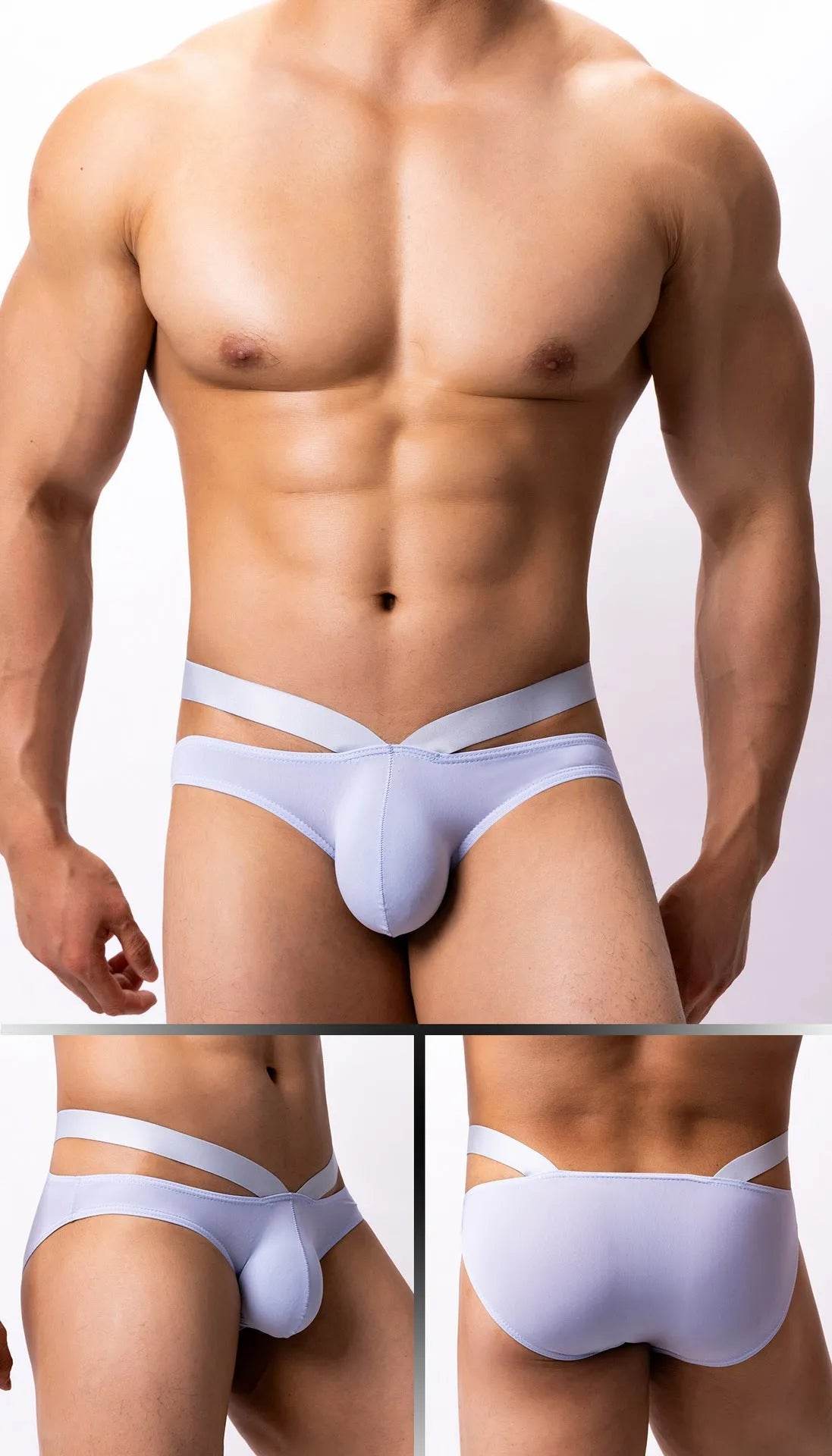 Thin Ice Silk Low Waist Men's Underwear Briefs - Velora