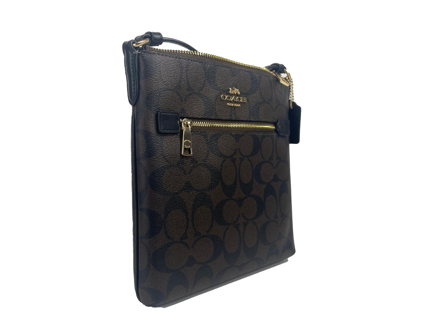 Coach Miniature Rowan Leather Crossbody File Bag